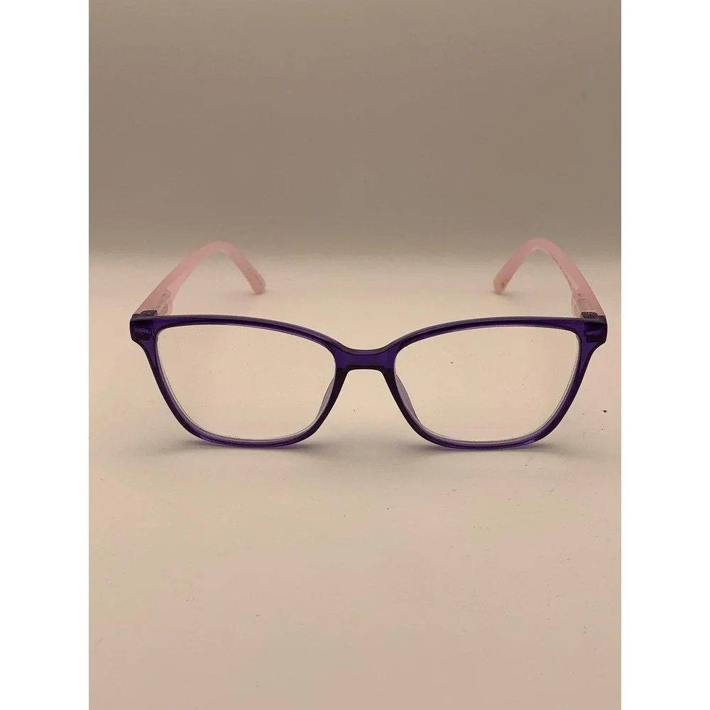 Lulu Guinness LR83 2.0 NAV 53-16-140 Pink Purple Cat Eye Full Rim Frame Only